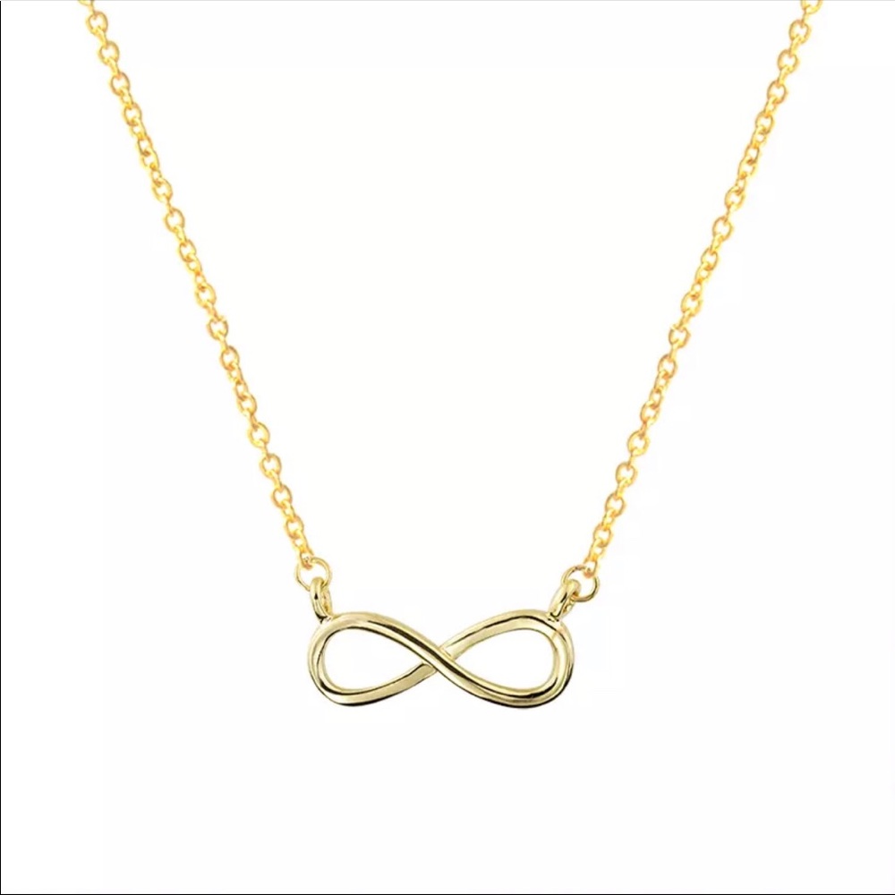 New Beautiful Infinity Necklace Gold